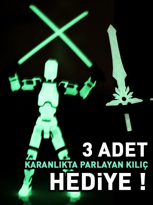 Fosforlu Dummy 13 - Tüm Eklemleri Hareketli Aksiyon Figür