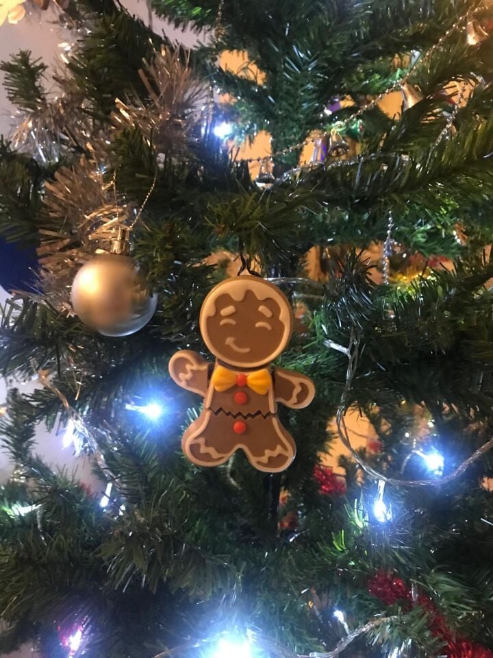 Kurabiye adam yılbaşı süsü